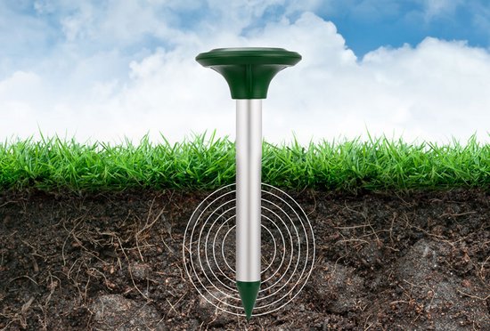 Hortensus - Répulsif solaire contre les taupes - 800 m² - 4 pièces