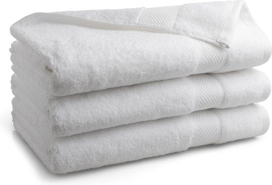 Serviette en coton - 3 pièces - 70x140 - blanc