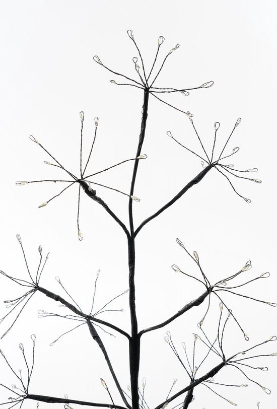 Luca Lighting Arbre à lumière extérieur - H210 x Ø100 cm - Métal - Noir