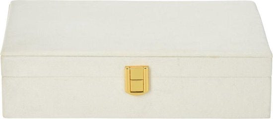 Boîte à bijoux - 28 x 19 x 7 cm - Blanc
