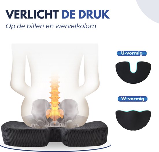 Softsie Seat Cushion Orthopaedic and Ergonomic - Bounce Cushion - Seat Cushions - Wedge Cushion - Car - Seat Cushion