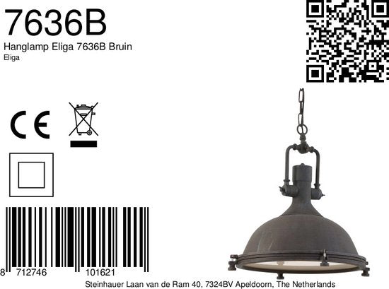 Mexlite Eliga lampe suspendue - Marron