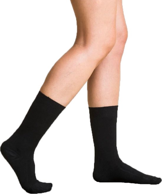 2 paires de chaussettes en bambou - hautes - Chaussettes hautes en bambou pour femmes et hommes - 42 - Gris