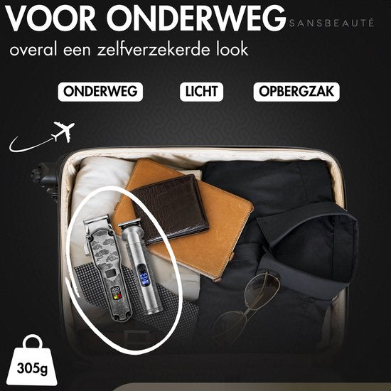 Tondeuse professionnelle 5 en 1 sans fil - Sansbeauté - Tondeuse cheveux homme - Cheveux - Tondeuse cheveux - Machine à cheveux pour coiffeur - Tondeuse cheveux - Tondeuse barbe - Tondeuse cheveux Barbe - Tondeuse Bouddha pour coiffeur - Barber Set - Set