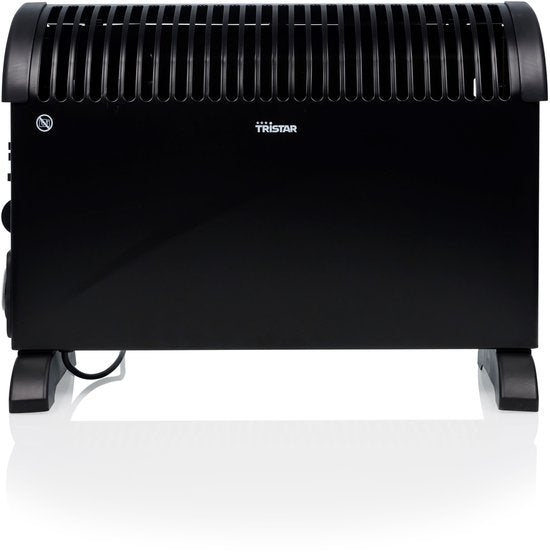 Tristar KA-5104 Convecteur de chauffage - 3 niveaux de chaleur - Avec minuterie - 750/1250/2000 W - Thermostat réglable - Fonction Turbo - Chauffage silencieux - Noir