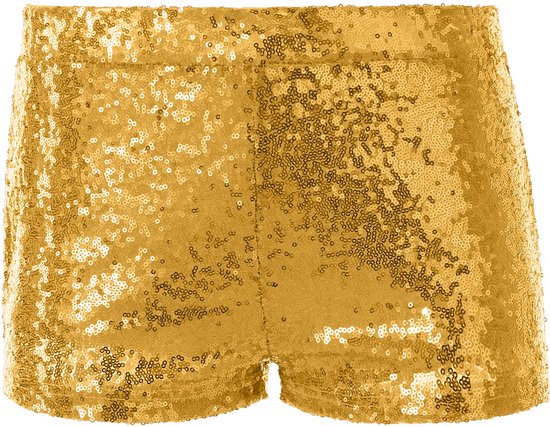 Dressforfun Short à paillettes or L - costume de déguisement halloween partywear carnaval partywear - 303888