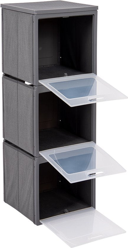 Bo-Camp - Armoire de rangement - Castor - Pliable