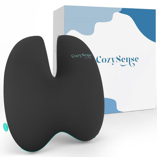 CozySense® Back Support - Coussin dorsal réglable pour le bas du dos - Coussin lombaire pour la voiture, la chaise de bureau, le lit et le canapé - Ergonomique - Avec Coolgel - Fermeté moyenne - Housse lavable
