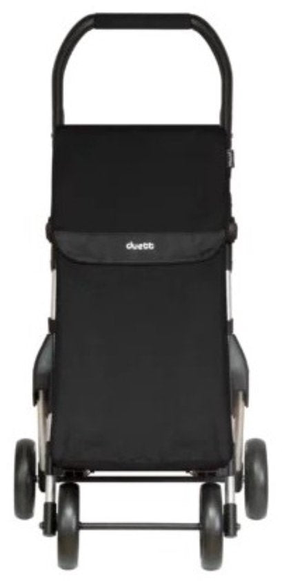 Duett Muuvi Up Chariot de courses - Capacité du sac 46L - 4 roues - Pliable - Noir