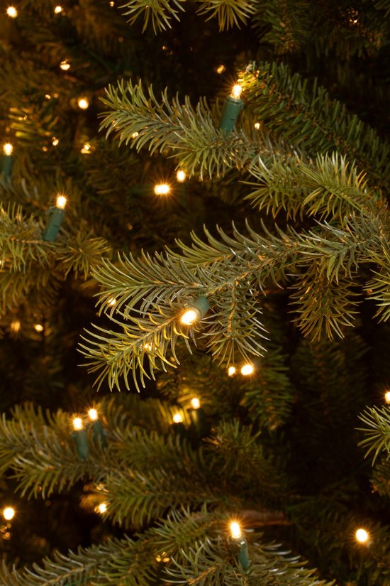 Black Box Trees Clive Artificial Christmas Tree with LED Lights - H215 x Ø142 cm - Vert