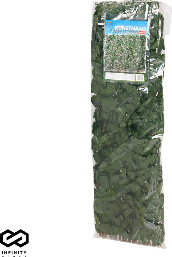 Infinity Goods Haie artificielle - extensible - 180 x 90 cm - Lierre artificiel - Plantes artificielles pour l'extérieur et l'intérieur - Imitation végétale - Lierre artificiel - Extensible - Paravent de jardin - Paravent de balcon