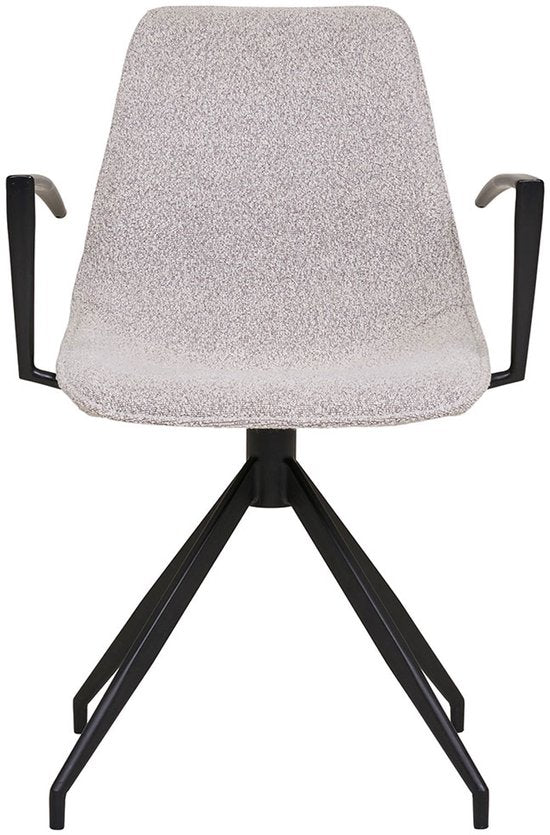 House Nordic Chaise à manger Monaco Swivel Bouclé Sand