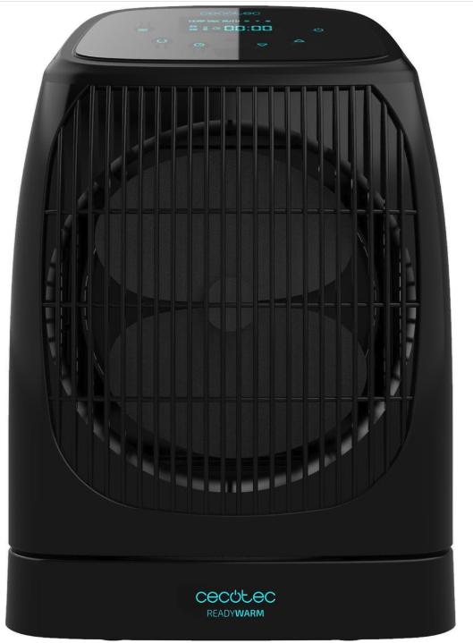 Radiateur soufflant intelligent - Cecotec - 2000W - Avec thermostat réglable et 3 niveaux - Protection contre le gel et la surchauffe - Plastique - Noir