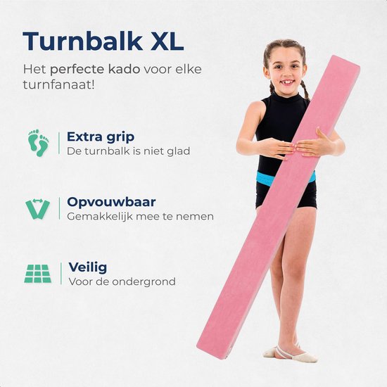 Poutre gymnastique - ProSkill - 210cm - Poutre d'équilibre - Pour la maison - Pliable