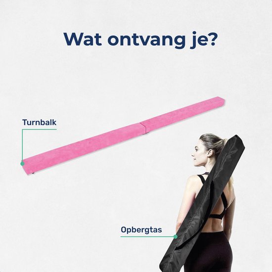 Poutre gymnastique - ProSkill - 210cm - Poutre d'équilibre - Pour la maison - Pliable