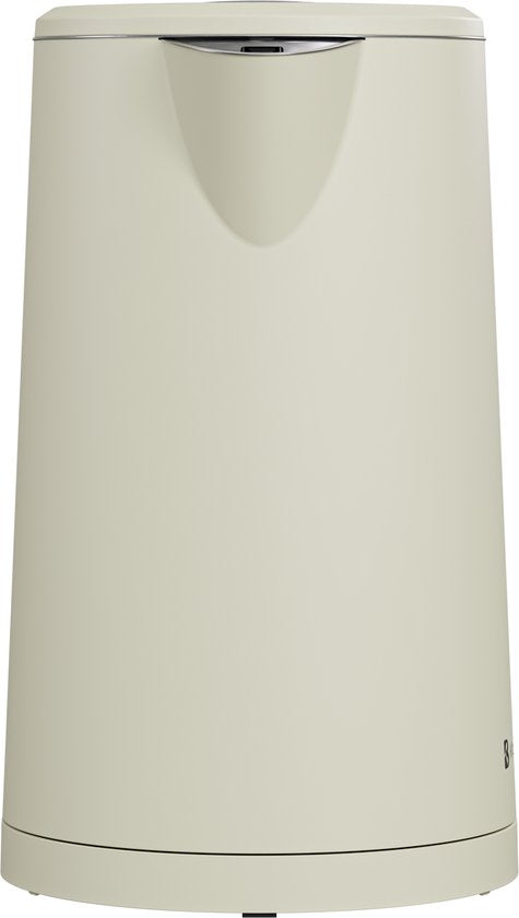 KitchenBrothers Bouilloire - 1.7L - Avec contrôle de la température - Électrique - Fonction maintien au chaud - Affichage - Double paroi - Cool-touch - 2200W - Beige