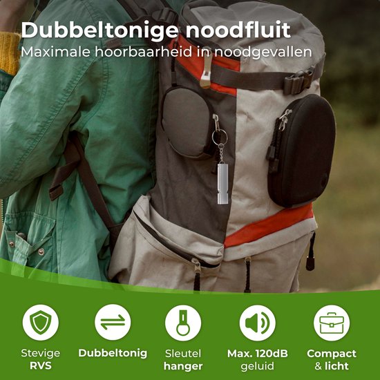 Sifflet d'urgence Nuvance - Sifflet pour les urgences et la survie - Sifflet à haut décibel - 120dB - Sifflet d'urgence en cas de catastrophe - 3 pièces