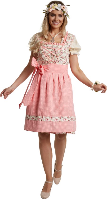 Déguisement Mini-Dirndl Herrenchiemsee model 2 L - Tectake - fête - halloween - carnaval - rose
