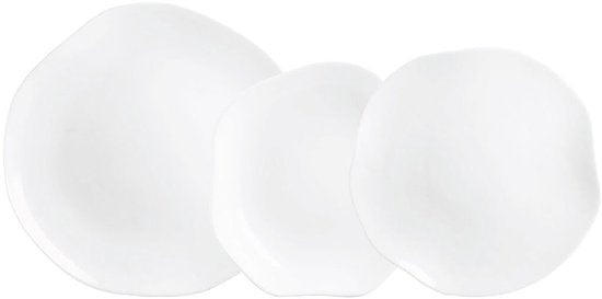Service de vaisselle Luminarc Galeo White Glass 18 Pièces