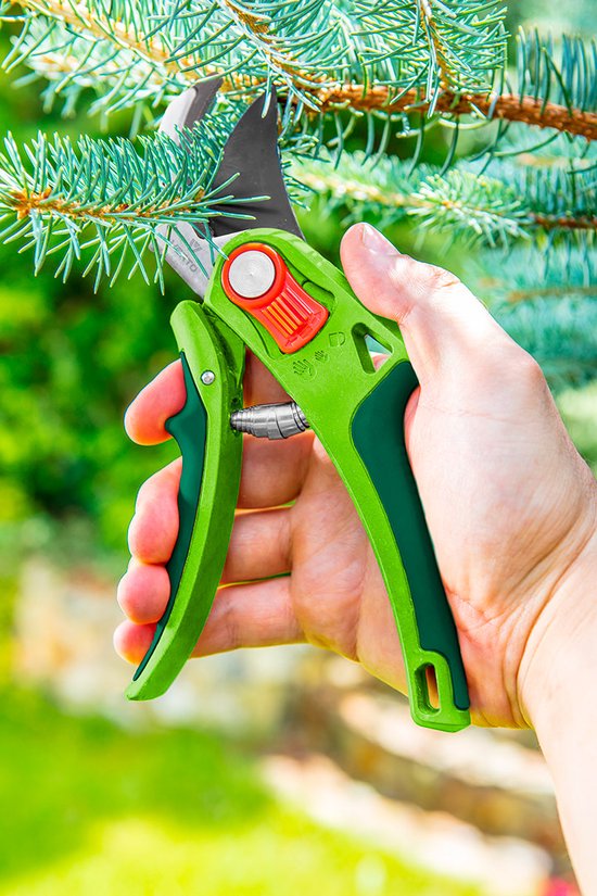 Sécateur Verto à enclume courbé - vert