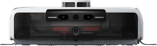 eufy Robot Aspirateur Omni E25, système de balayage HydroJet, puissance d'aspiration de 20 000 Pa, brosses DuoSpiral qui démêlent, bras CornerRover pour nettoyer les coins, station tout-en-un, pour les familles avec animaux et enfants.