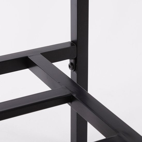 Mica Decorations Celo Lounge Chair - L62 x L83 x H78 cm - Métal - Noir