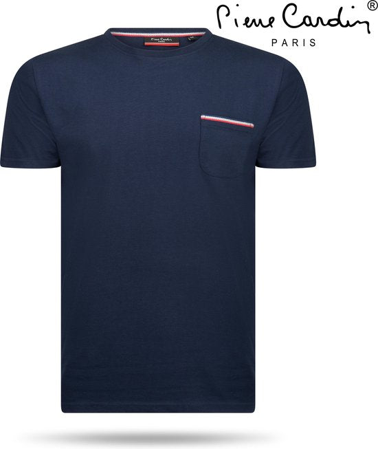Pierre Cardin - T-shirt homme - Col rond - Marine