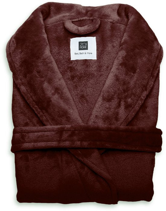 Zohome Peignoir Cara - Peignoir pour femmes et hommes - L - Manteau du matin - Convient pour le sauna - Gris