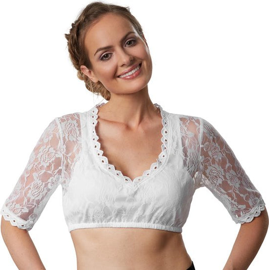 Dressforfun Dirndl blouse Heidi XL - déguisement costume halloween déguisement fête de carnaval déguisement fête de carnaval - 303078