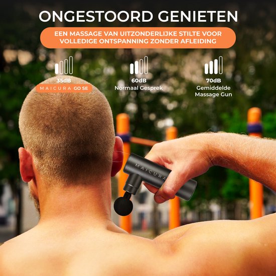 Maicura GO SE - Pistolet de massage professionnel - Appareil de massage en aluminium - Pistolet de massage - Pistolet de massage
