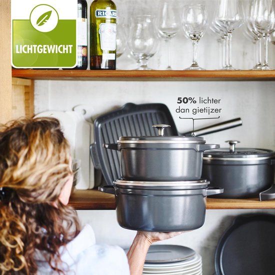 GreenPan Featherweights poêle à griller carrée 26 cm