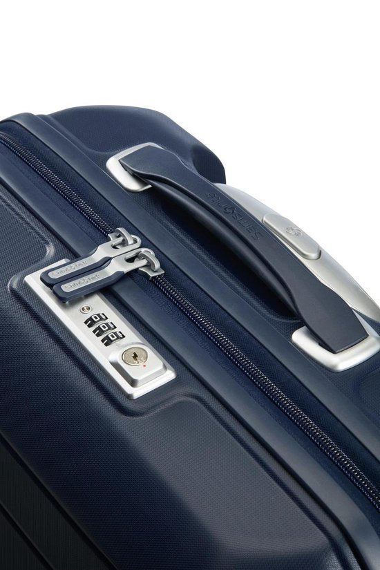 Valise cabine - Samsonite Flux - avec Extension - Polypropylène - Bleu Marine