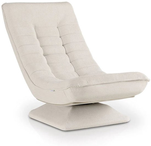 Fauteuil relax / Recliner Korsika - Tissu côtelé - Capacité de poids maximale 150 kg - Beige
