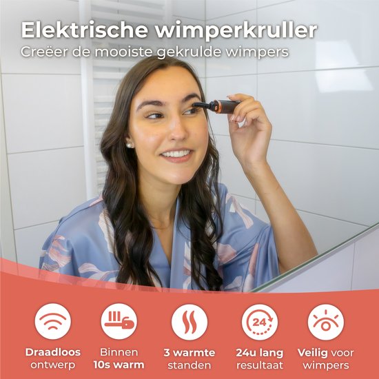 Nuvance - Recourbe-cils électrique - Recourbe-cils - Recourbe-cils chauffant - Lift-cils - 3 réglages de température - Rechargeable par USB