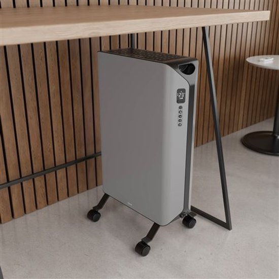 Duux Edge DXOH11 Oil - Radiateur à huile intelligent avec thermostat - Radiateur à huile 1500W - gris