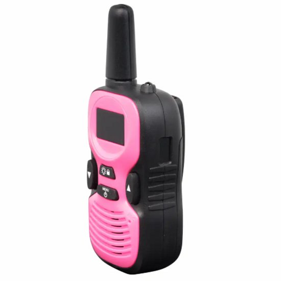 Denver Talkie-walkie - Enfants - 8 canaux - Jusqu'à 2km de portée - Lot de 2 - Lampe de poche - WTK441