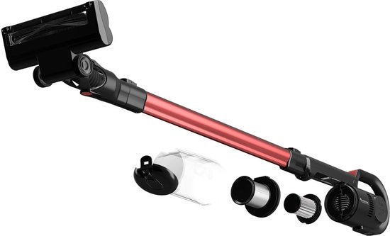 TurboTronic CF8 Aspirateur à manche - Noir/Rouge