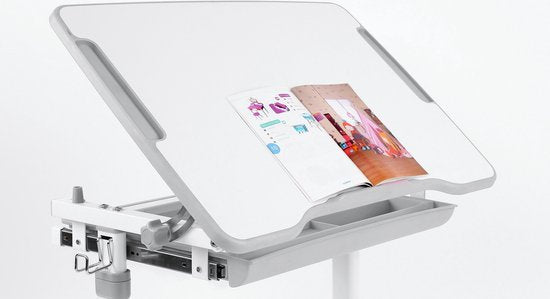 Bureau de dessin pour enfants avec chaise de bureau - réglable en hauteur de manière ergonomique - table d'écolier