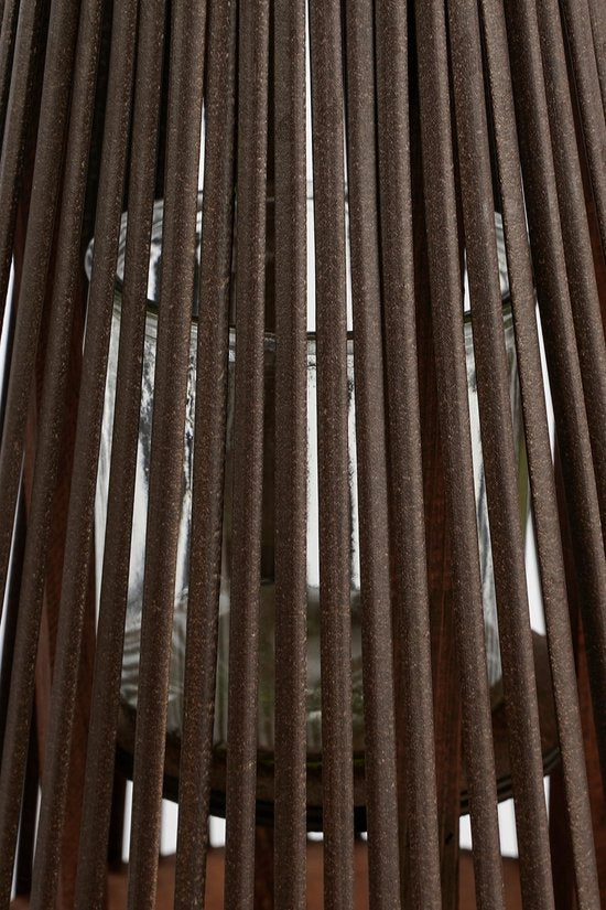 Mica Decorations Lanterne Cosmo - H45 x Ø15 cm - Polyester recyclé - Marron foncé