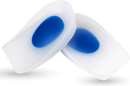 Nuvance - Semelles pour épine de Lenoir - Protecteurs de talons - Semelles - Epine de Lenoir - 2 Pièces pour Taille 40-45 - Bleu