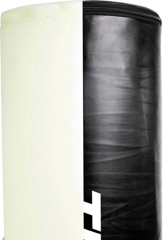 Tunturi Standing Boxing Bag - Bâton de boxe autoportant - Facilement déplaçable - Hauteur 180 cm - Avec base remplissable en sable, gravier ou eau - Noir - Avec application fitness gratuite
