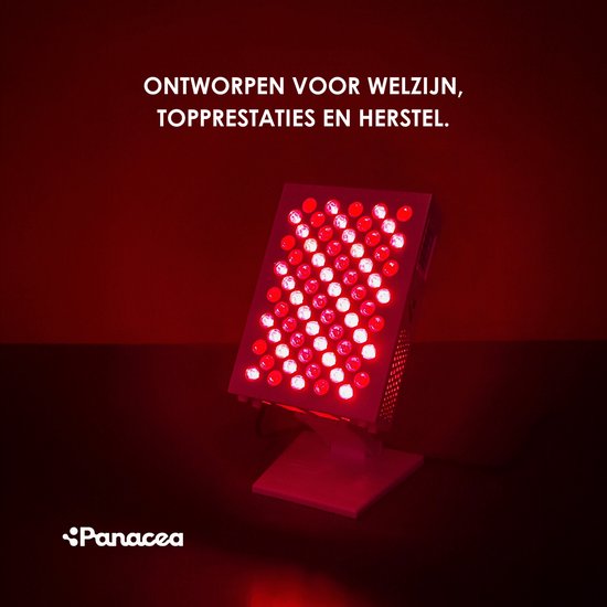 Panacea Red Light Therapy Lampe à infrarouge Soins de la peau - Collagène - Rajeunissement de la peau - Douleurs musculaires - Meilleur sommeil - Circulation - Fibromyalgie - Luminothérapie
