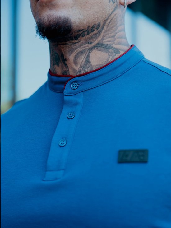 AB Lifestyle - Polo Tokyo | Navy Peony - Hommes - Taille : S