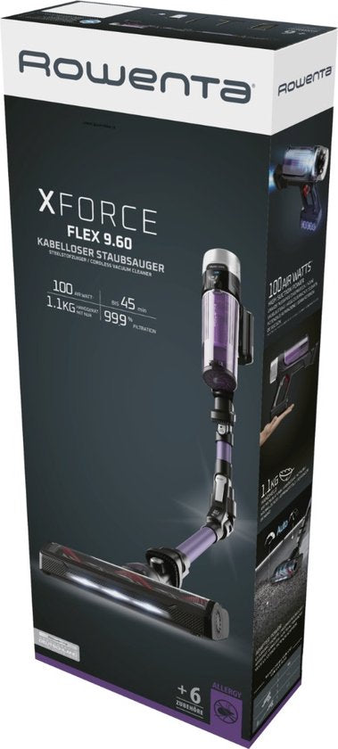 Rowenta X Force Flex 9.60 aspirateur vertical Allergie