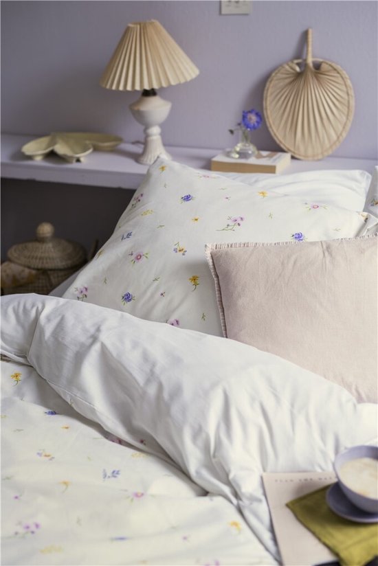 Dindi Home Enveloppe de couette Forever Spring - 200x220 - 100% coton - Blanc