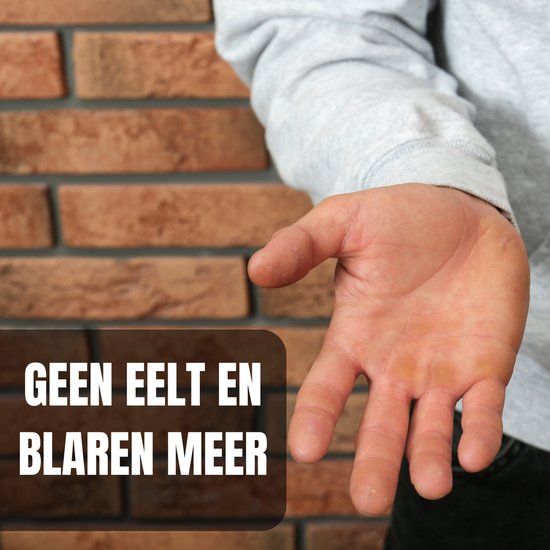 Sandside CrossFit Grips Elite 2.0 - Poignées adhésives - Pas de craie - Gants de fitness - Poignées sans doigts - Bleu ciel L/XL