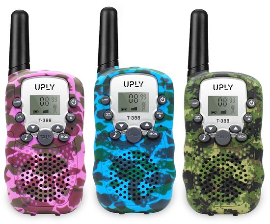Talkie Walkie - UPLY - pour enfants et adultes - Portée de 5KM - Lot de 3