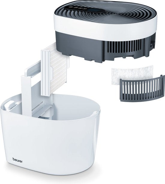Beurer MK 500 + Salz ONP humidificateur Vapeur 6 l Blanc 24 W