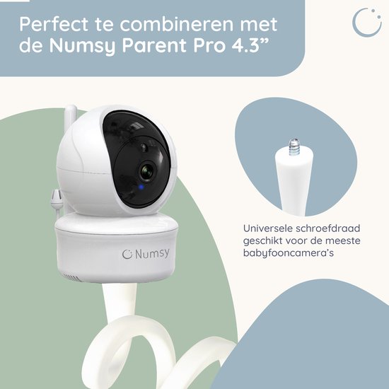 Numsy Baby Monitor Holder - Support pour moniteur de bébé - Support flexible pour caméra - Caméra pour bébé - Support pour moniteur de bébé