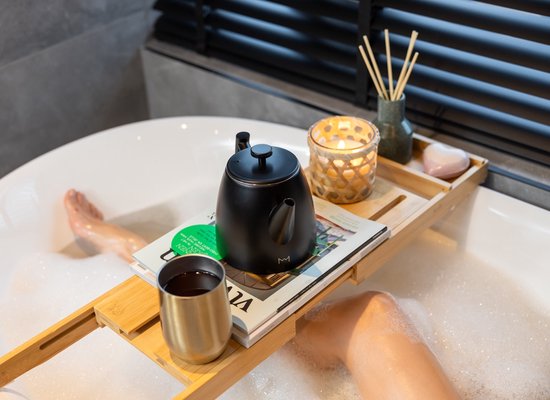 Vaja® Juliette Théière avec filtre - Théière - Double paroi - 1 litre - acier inoxydable Noir